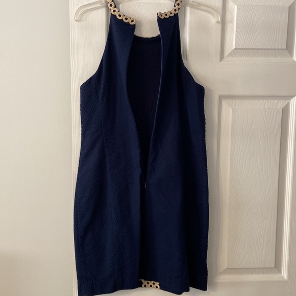 Lilly Pulitzer shift dress with gorgeous gold detailing excellent condition - Picture 9 of 12